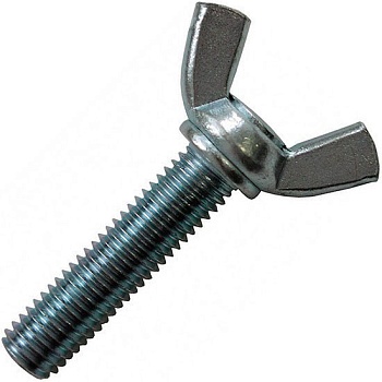 Винт барашковый М4х12 DIN 316 американский тип оцинкованная сталь